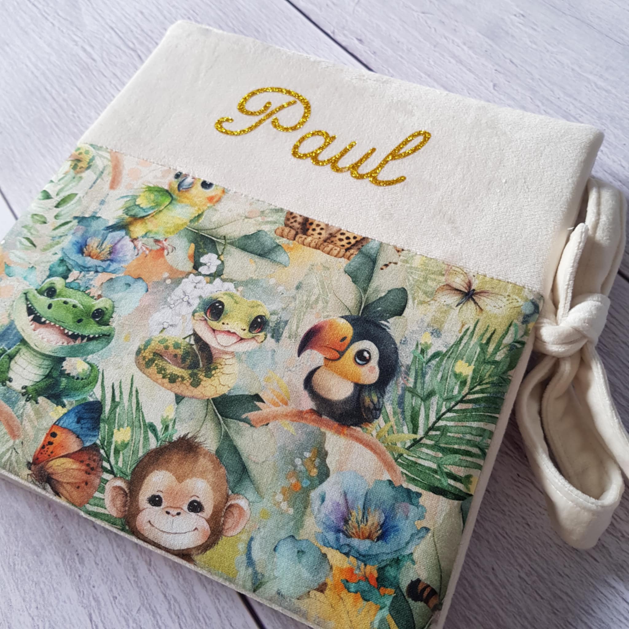 album photo pour bébé personnalisé artisanal